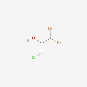 molecular formula C3H5Br2ClO B14520701 1,1-Dibromo-3-chloropropan-2-ol CAS No. 62872-29-1