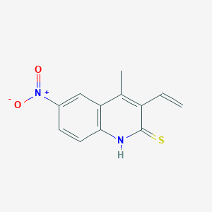 3-Ethenyl-4-methyl-6-nitroquinoline-2(1H)-thione