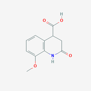 molecular formula C11H11NO4 B1452072 8-甲氧基-2-氧代-1,2,3,4-四氢喹啉-4-羧酸 CAS No. 959237-46-8