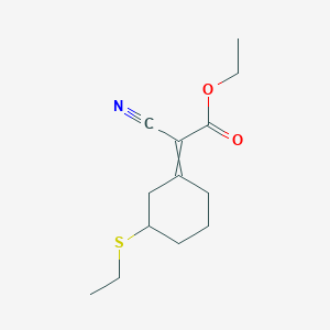 Ethyl cyano[3-(ethylsulfanyl)cyclohexylidene]acetate