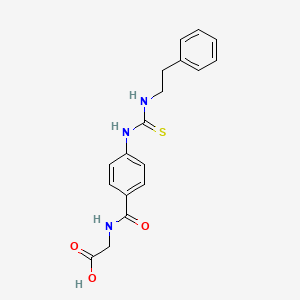 N-(4-{[(2-Phenylethyl)carbamothioyl]amino}benzoyl)glycine