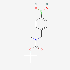molecular formula C13H20BNO4 B1452073 (4-{[(Tert-butoxycarbonyl)(methyl)amino]methyl}phenyl)boronic acid CAS No. 1287753-35-8