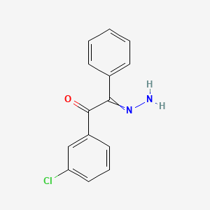 1-(3-Chlorophenyl)-2-hydrazinylidene-2-phenylethan-1-one