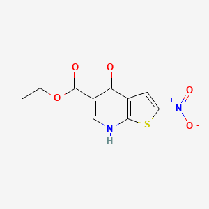 Ethyl 2-nitro-4-oxo-4,7-dihydrothieno[2,3-b]pyridine-5-carboxylate