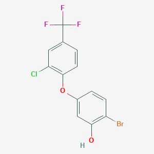 2-Bromo-5-[2-chloro-4-(trifluoromethyl)phenoxy]phenol