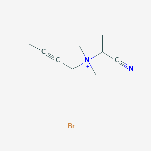 N-(1-Cyanoethyl)-N,N-dimethylbut-2-yn-1-aminium bromide