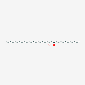 molecular formula C33H64O2 B14520864 Tritriacontane-12,14-dione CAS No. 63142-47-2