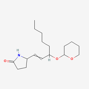 5-{3-[(Oxan-2-yl)oxy]oct-1-en-1-yl}pyrrolidin-2-one