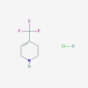 molecular formula C6H9ClF3N B1452087 1,2,3,6-Tetrahydro-4-(trifluoromethyl)pyridine hydrochloride CAS No. 266359-12-0