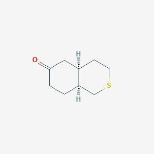 molecular formula C9H14OS B14520885 (4aS,8aS)-Octahydro-6H-2-benzothiopyran-6-one CAS No. 63045-22-7