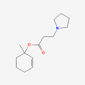 1-Methylcyclohex-2-en-1-yl 3-(pyrrolidin-1-yl)propanoate