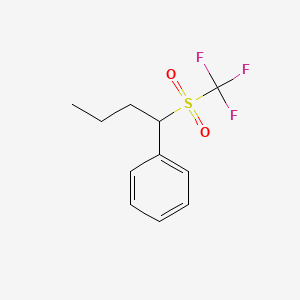 [1-(Trifluoromethanesulfonyl)butyl]benzene