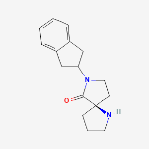 molecular formula C16H20N2O B1452092 (R)-7-(2,3-Dihydro-1H-inden-2-YL)-1,7-diazaspiro[4.4]nonan-6-one CAS No. 1212148-82-7