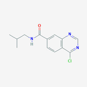 molecular formula C13H14ClN3O B1452093 4-Chloro-N-isobutylquinazoline-7-carboxamide CAS No. 1092460-43-9