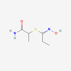 1-Amino-1-oxopropan-2-yl N-hydroxypropanimidothioate