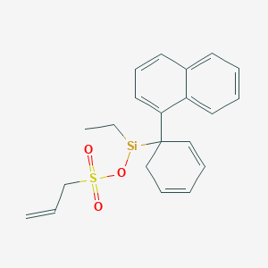 Ethyl[1-(naphthalen-1-yl)cyclohexa-2,4-dien-1-yl][(prop-2-ene-1-sulfonyl)oxy]silyl