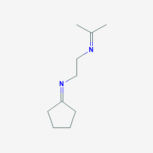 N-{2-[(Propan-2-ylidene)amino]ethyl}cyclopentanimine