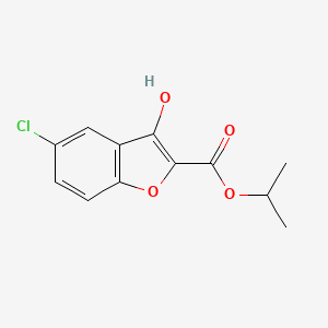 Propan-2-yl 5-chloro-3-hydroxy-1-benzofuran-2-carboxylate