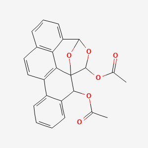 6H-4,6a-Epoxychryseno(4,5-cde)oxepin-6,7-diol, 4,7-dihydro-, diacetate