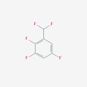 molecular formula C7H3F5 B1452099 1-(二氟甲基)-2,3,5-三氟苯 CAS No. 1214358-17-4