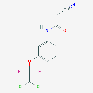 2-Cyano-N-[3-(2,2-dichloro-1,1-difluoroethoxy)phenyl]acetamide