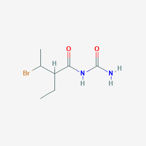 molecular formula C7H13BrN2O2 B14521013 3-Bromo-N-carbamoyl-2-ethylbutanamide CAS No. 62721-33-9