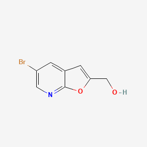 molecular formula C8H6BrNO2 B1452102 (5-Bromofuro[2,3-b]pyridin-2-yl)methanol CAS No. 1188990-02-4