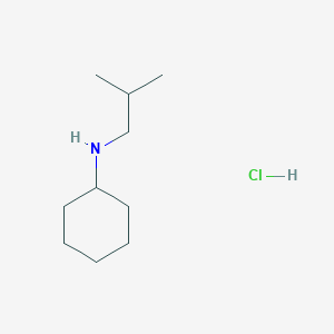 molecular formula C10H22ClN B1452104 N-(2-methylpropyl)cyclohexanamine hydrochloride CAS No. 99863-04-4