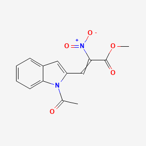 Methyl 3-(1-acetyl-1H-indol-2-yl)-2-nitroprop-2-enoate