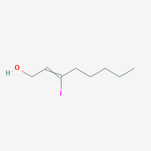 molecular formula C8H15IO B14521053 3-Iodooct-2-en-1-ol CAS No. 63093-31-2