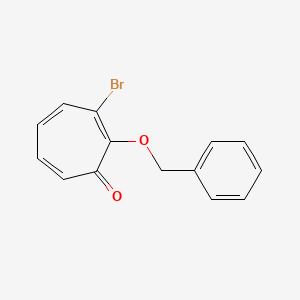 molecular formula C14H11BrO2 B14521067 2-(Benzyloxy)-3-bromocyclohepta-2,4,6-trien-1-one CAS No. 62412-13-9