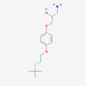 1-Amino-3-{4-[2-(tert-butylsulfanyl)ethoxy]phenoxy}propan-2-ol