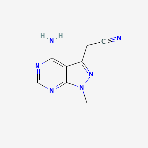 4-Amino-1-methyl-1H-pyrazolo[3,4-D]pyrimidine-3-acetonitrile