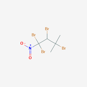 molecular formula C5H7Br4NO2 B14521141 1,1,2,3-Tetrabromo-3-methyl-1-nitrobutane CAS No. 62545-22-6