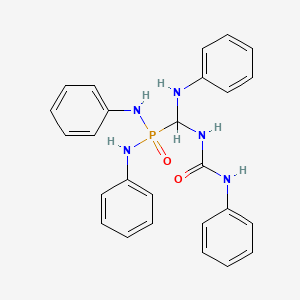 molecular formula C26H26N5O2P B14521154 P-{Anilino[(phenylcarbamoyl)amino]methyl}-N,N'-diphenylphosphonic diamide CAS No. 62779-33-3