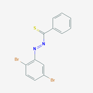 molecular formula C13H8Br2N2S B14521163 [(E)-(2,5-Dibromophenyl)diazenyl](phenyl)methanethione CAS No. 62672-28-0