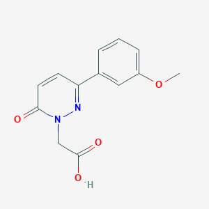 molecular formula C13H12N2O4 B1452117 [3-(3-methoxyphenyl)-6-oxopyridazin-1(6H)-yl]acetic acid CAS No. 1206118-97-9