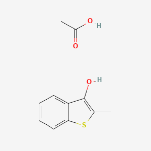 Acetic acid--2-methyl-1-benzothiophene-3-ol (1/1)