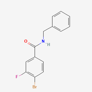 molecular formula C14H11BrFNO B1452119 N-苄基-4-溴-3-氟苯甲酰胺 CAS No. 1282306-68-6