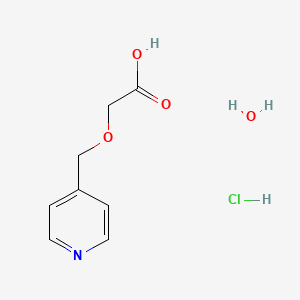 molecular formula C8H12ClNO4 B1452122 2-(Pyridin-4-ylmethoxy)acetic acid hydrochloride hydrate CAS No. 1452518-57-8