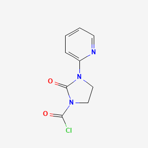 2-Oxo-3-(pyridin-2-yl)imidazolidine-1-carbonyl chloride