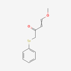 molecular formula C11H12O2Se B14521252 4-Methoxy-1-(phenylselanyl)but-3-en-2-one CAS No. 62680-12-0