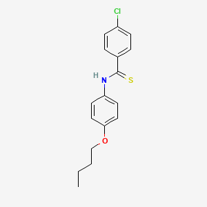 molecular formula C17H18ClNOS B14521263 N-(4-Butoxyphenyl)-4-chlorobenzene-1-carbothioamide CAS No. 62516-86-3