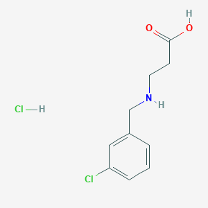 molecular formula C10H13Cl2NO2 B1452127 3-{[(3-氯苯基)甲基]氨基}丙酸盐酸盐 CAS No. 1172342-74-3