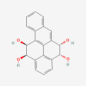 molecular formula C20H16O4 B14521298 Benzo(a)pyrene-4,5,11,12-tetrol, 4,5,11,12-tetrahydro-, (4alpha,5alpha,11beta,12beta)- CAS No. 62533-88-4