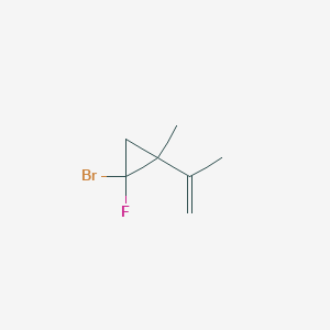 1-Bromo-1-fluoro-2-methyl-2-(prop-1-en-2-yl)cyclopropane