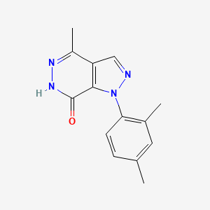 molecular formula C14H14N4O B1452131 1-(2,4-dimethylphenyl)-4-methyl-1,6-dihydro-7H-pyrazolo[3,4-d]pyridazin-7-one CAS No. 1105196-61-9