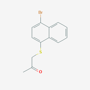 1-[(4-Bromonaphthalen-1-yl)sulfanyl]propan-2-one