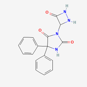 3-(4-Oxo-1,2-diazetidin-3-yl)-5,5-diphenylimidazolidine-2,4-dione