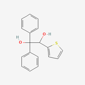 molecular formula C18H16O2S B14521355 1,2-Ethanediol, 1,1-diphenyl-2-(2-thienyl)- CAS No. 62323-58-4